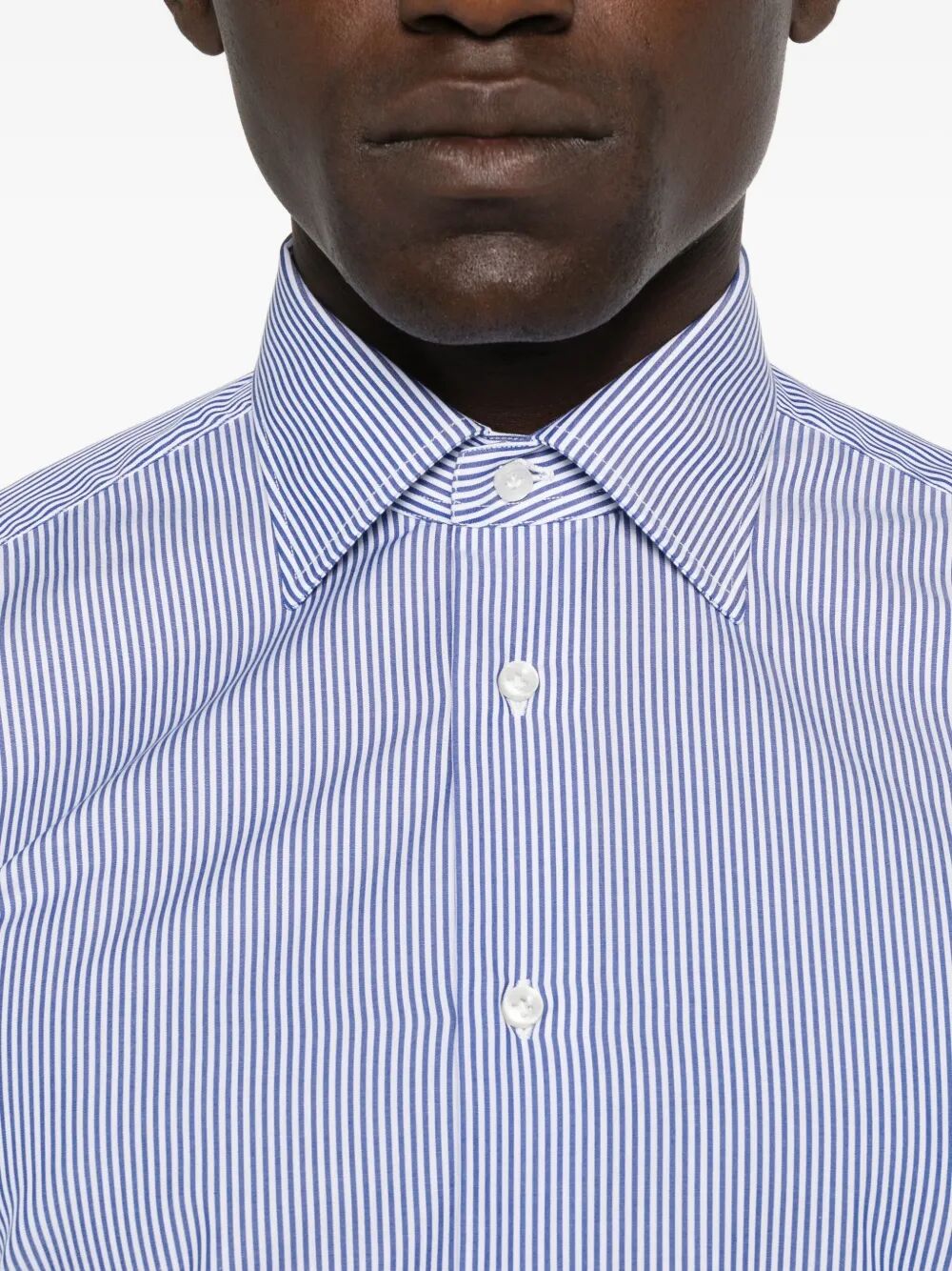 BORRIELLO Men's Striped Long Sleeve Shirt