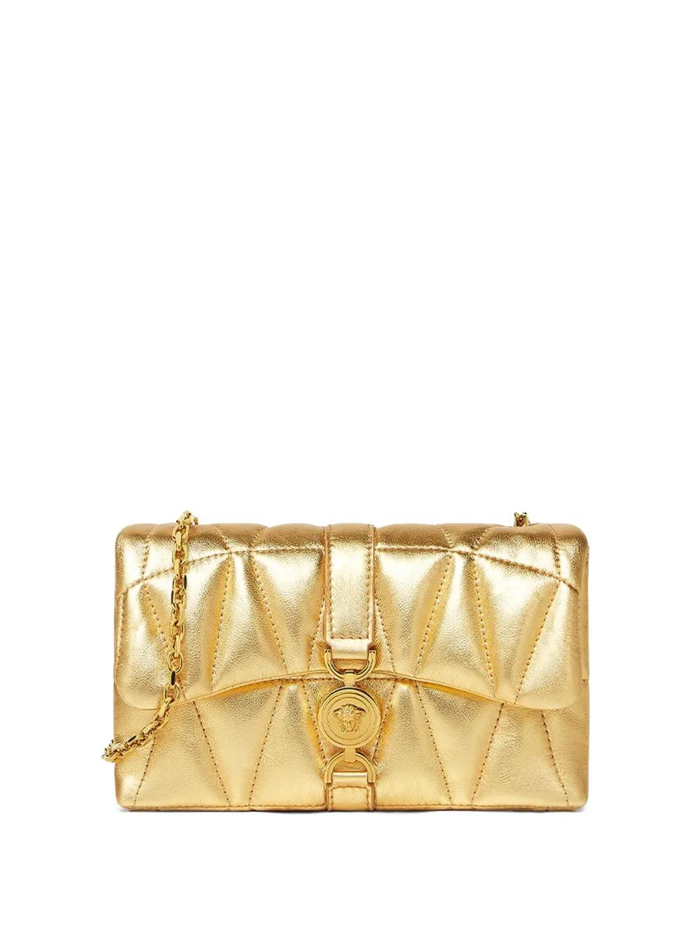 VERSACE Quilted Mini Metallic Handbag