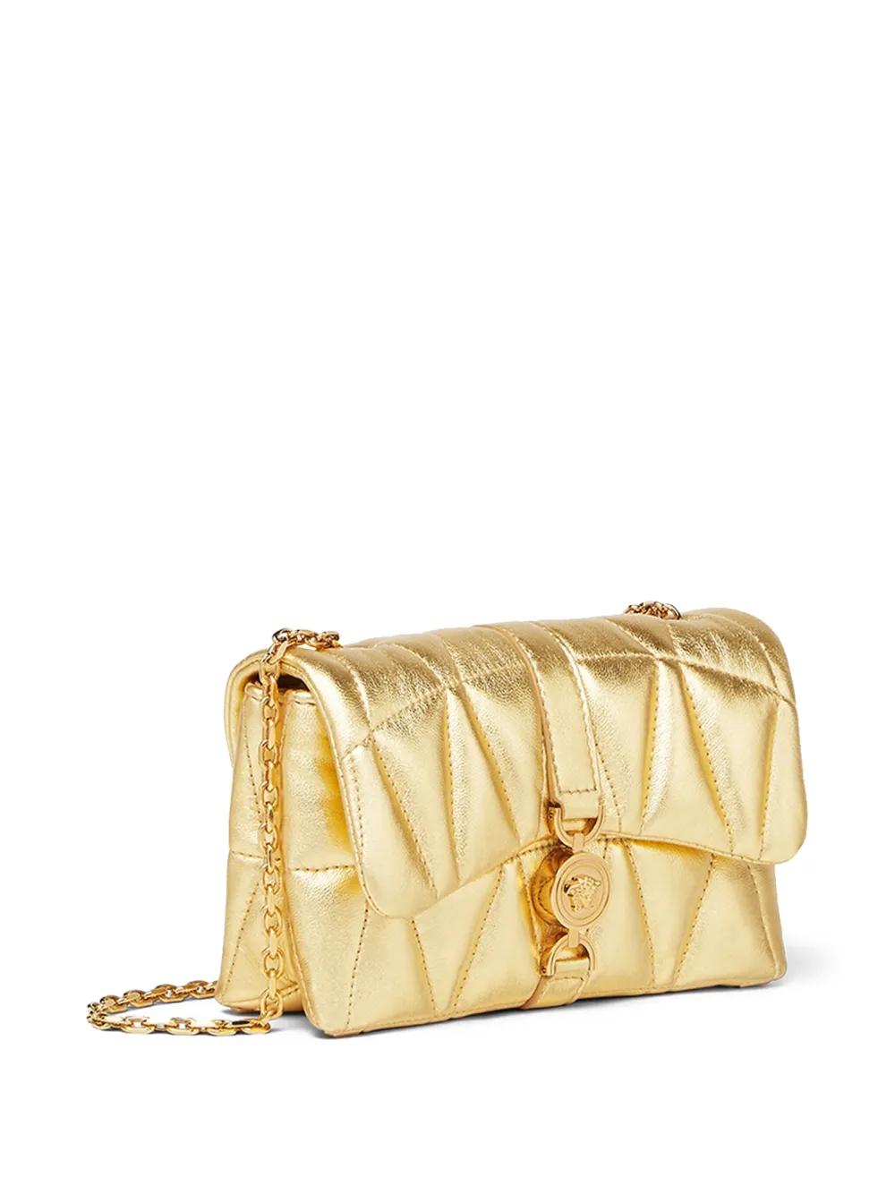 VERSACE Quilted Mini Metallic Handbag