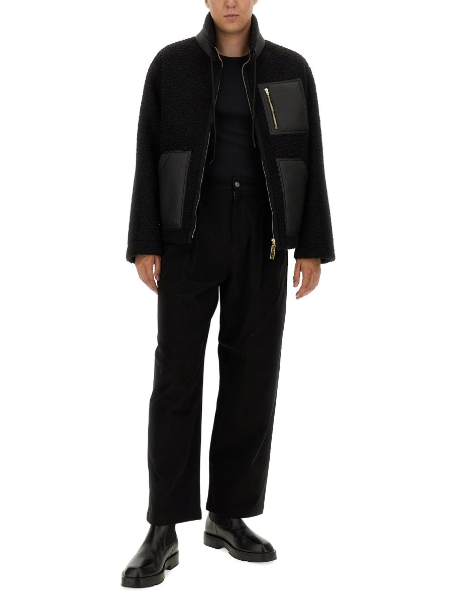 MOSCHINO Regular Fit Barcode Trousers - Size 48