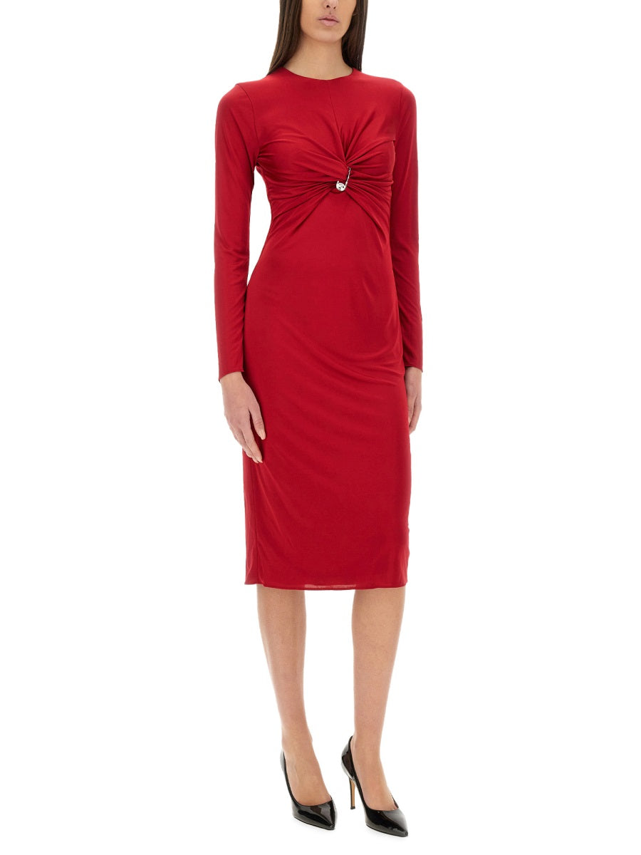 VERSACE Safety Pin Midi Dress - Size 40