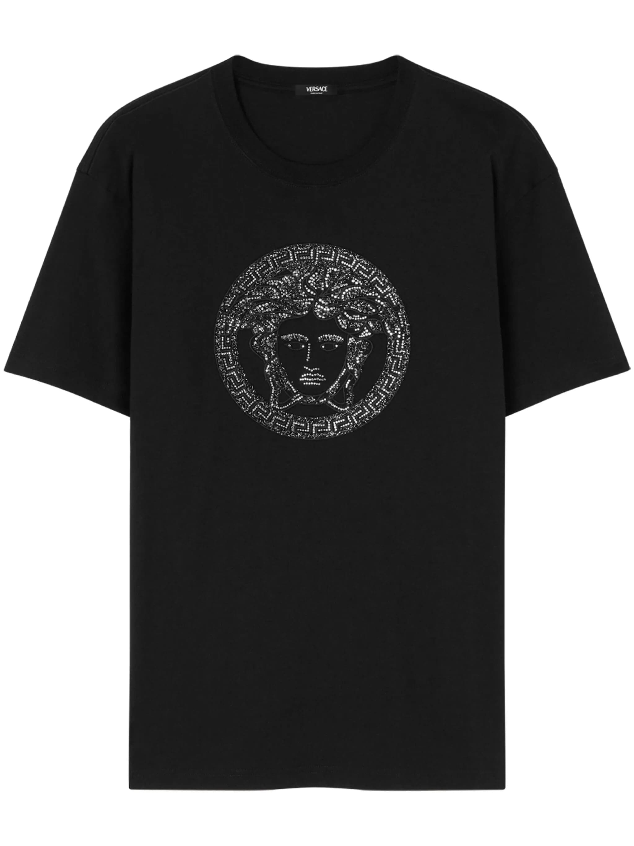 VERSACE Silk T-Shirt for Women - FW25 Collection