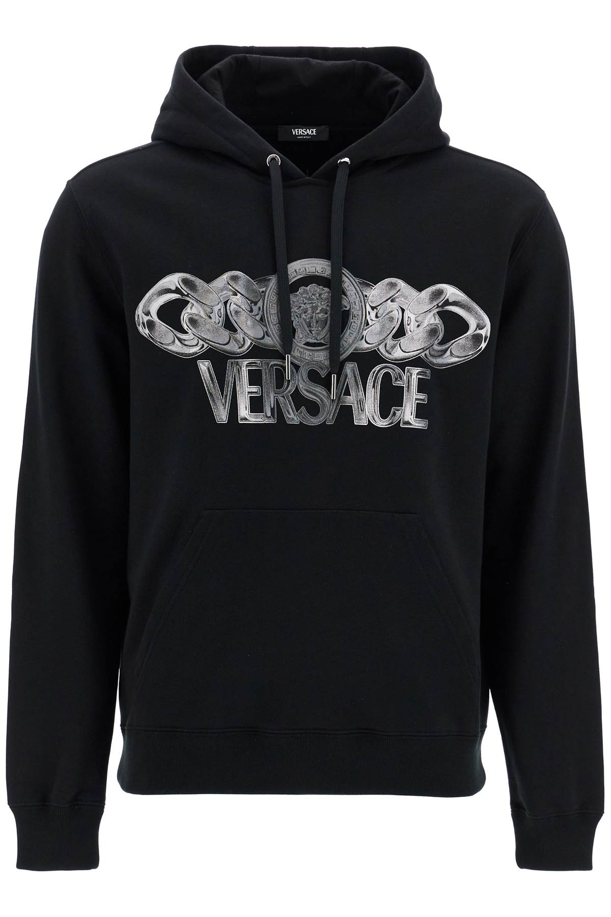 VERSACE Men's Cotton Sweatshirt with Medusa Graphic