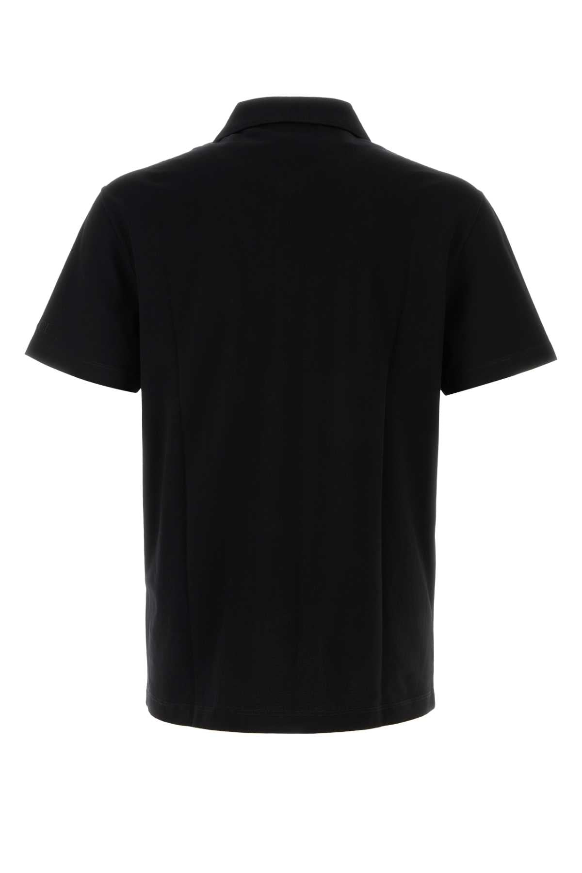 VERSACE Men's Mini Piquet Polo Shirt with Embroidered Detail