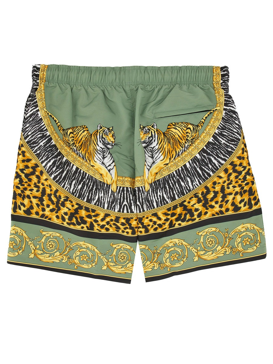 VERSACE Wild Cats Beach Bermuda Shorts