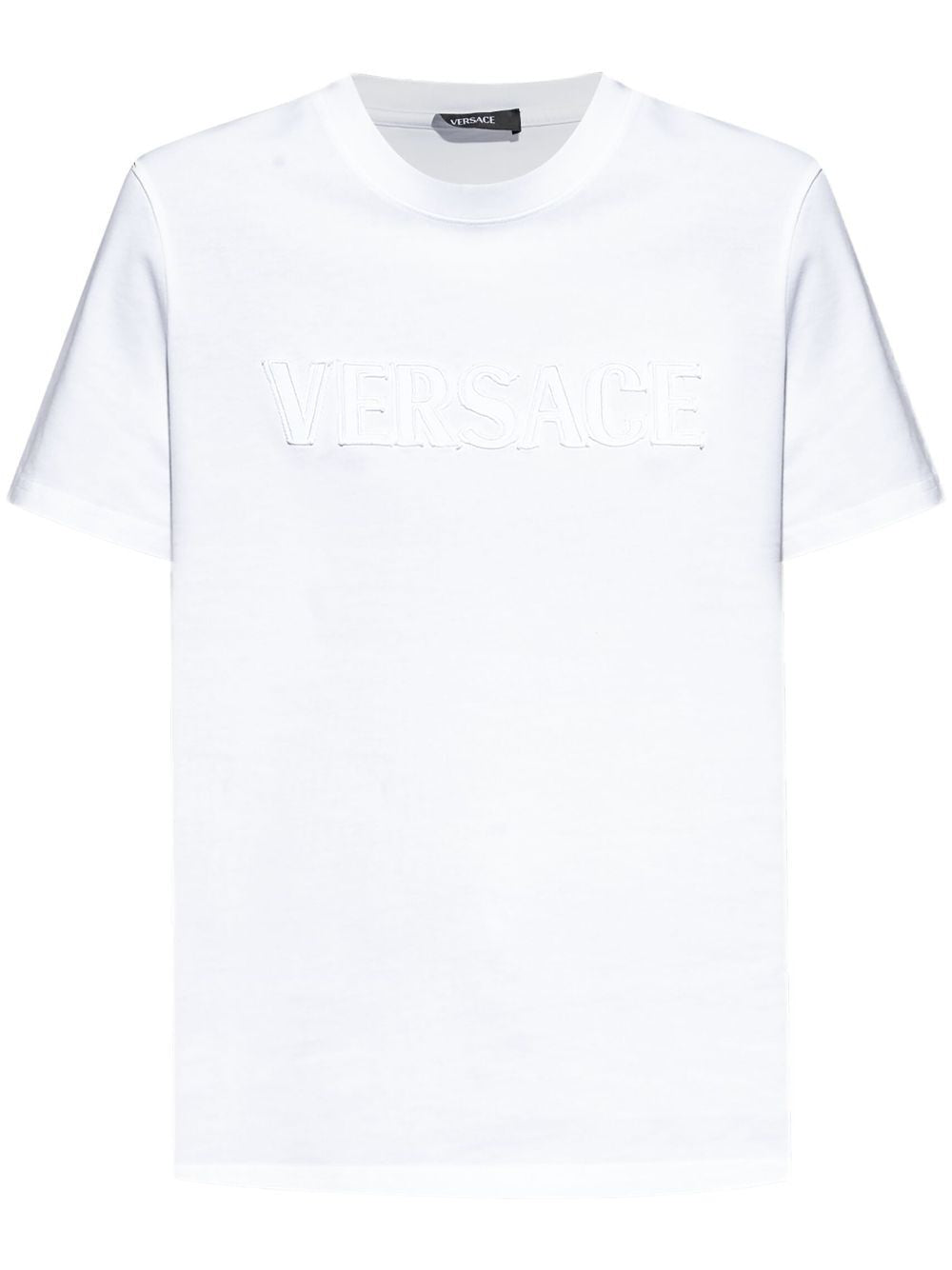 VERSACE Fringed Logo T-Shirt