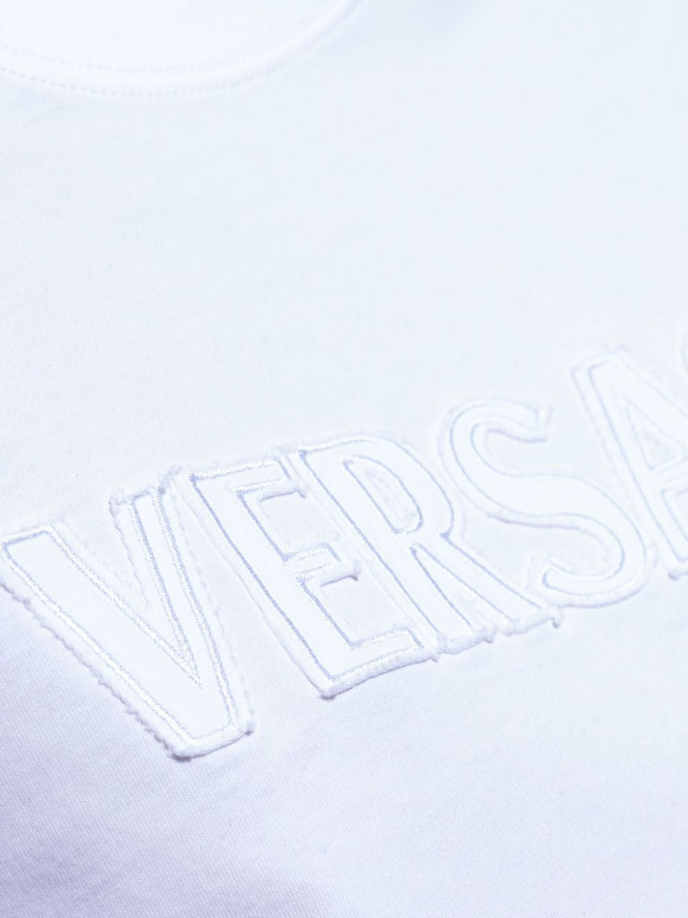 VERSACE Fringed Logo T-Shirt