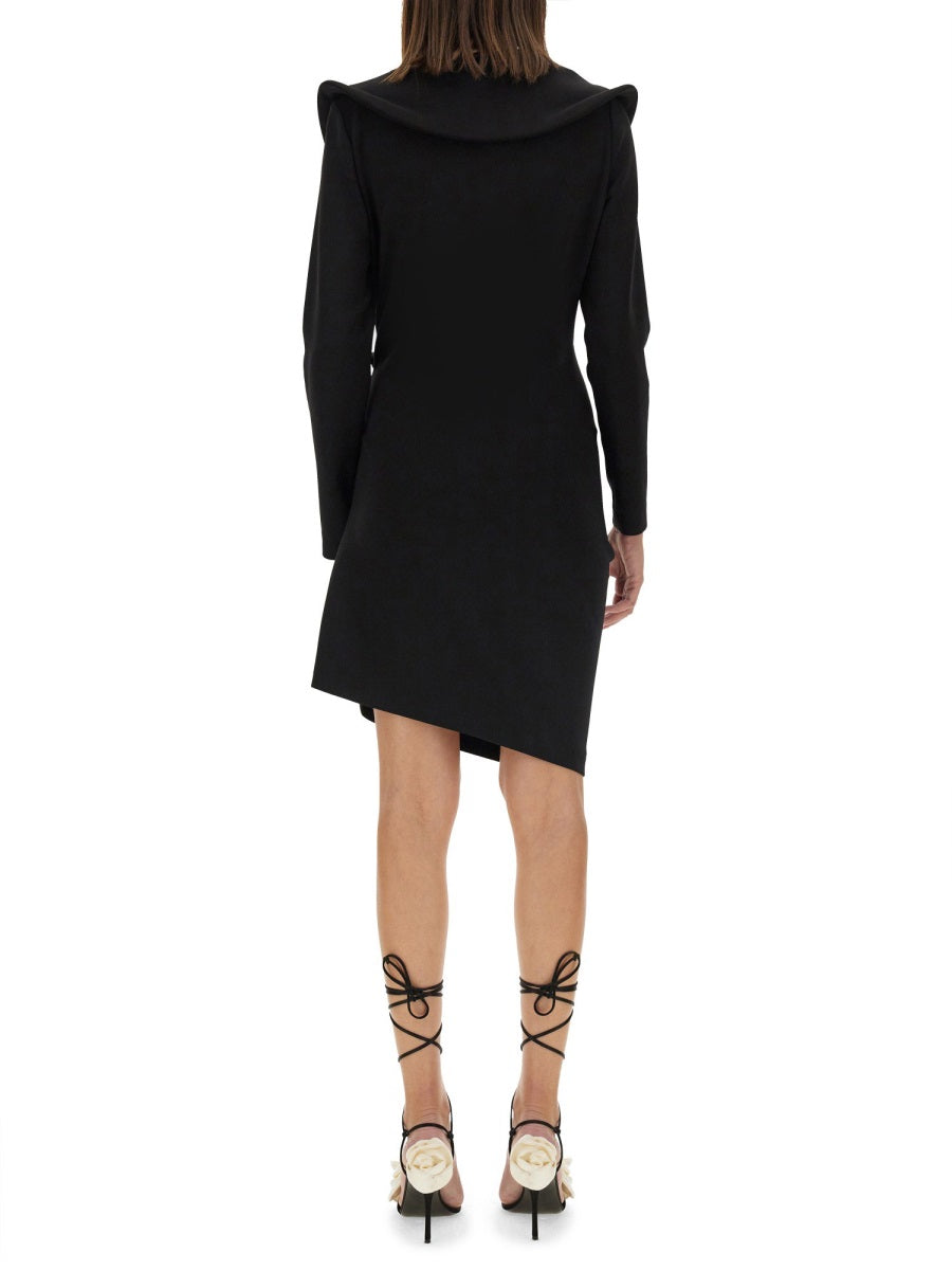 MAGDA BUTRYM Sculptural Mini Dress - Slim Fit, Size 38 FR