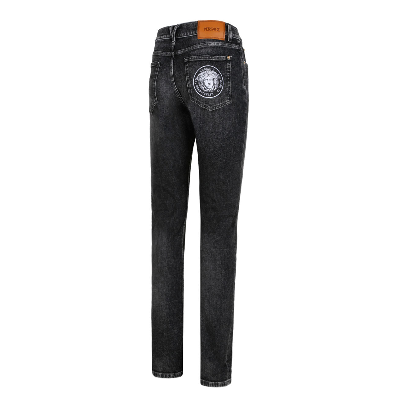 VERSACE Mid Rise Cotton Jeans for Men