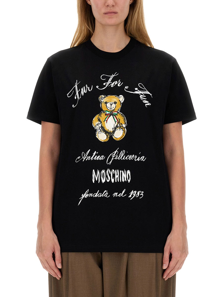 MOSCHINO Logo T-Shirt - Women's Size S