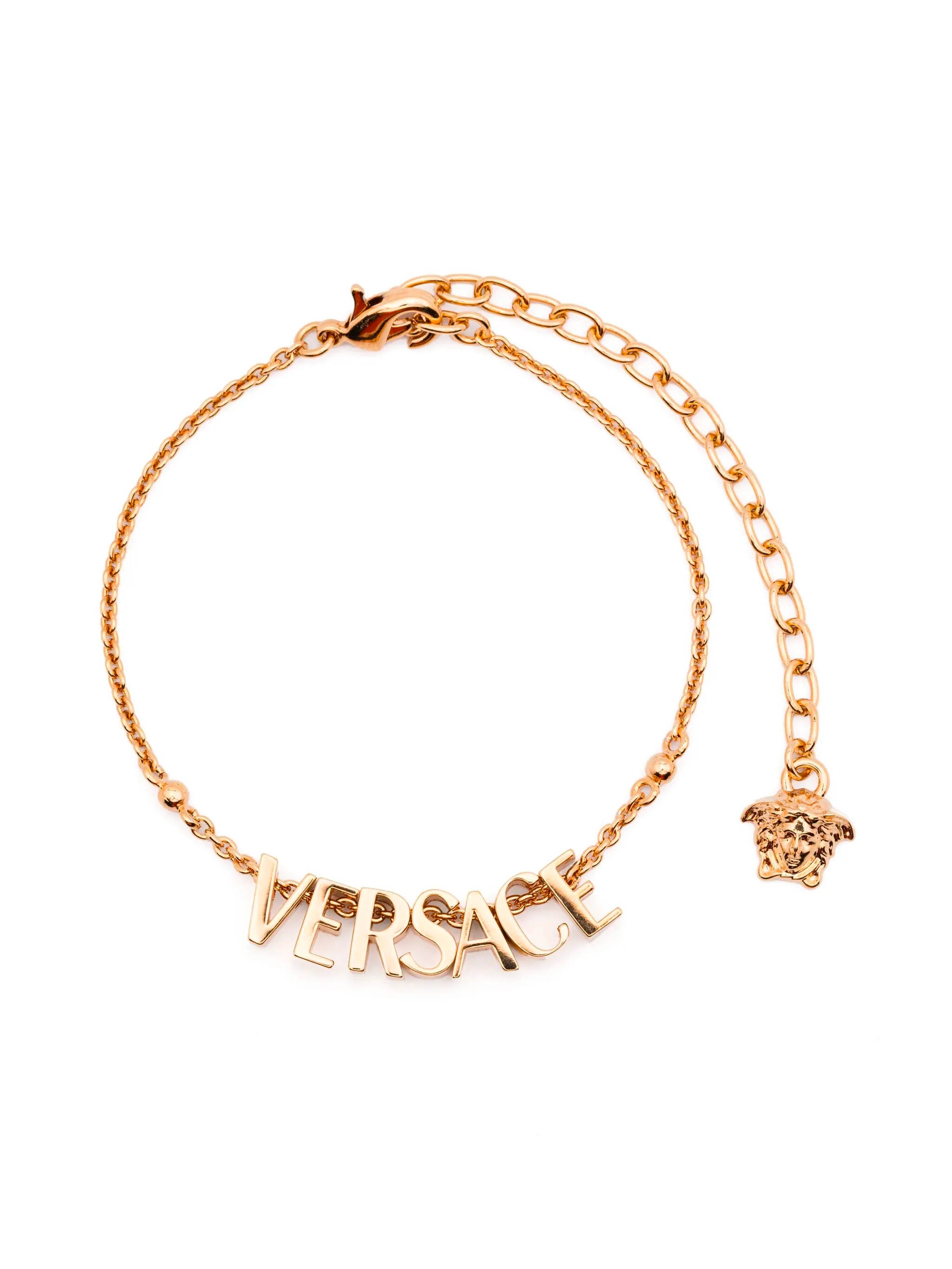VERSACE Logo Charm Bracelet for Women
