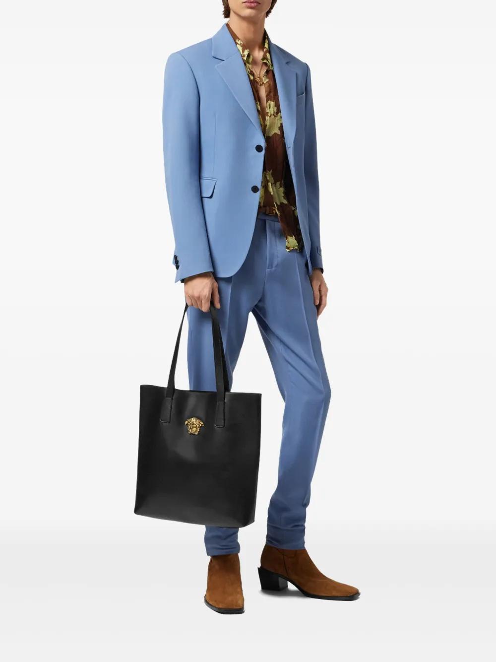 VERSACE Leather Tote Handbag for Men - FW25 Edition