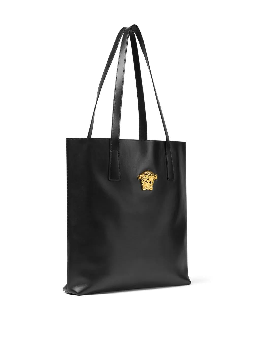 VERSACE Leather Tote Handbag for Men - FW25 Edition