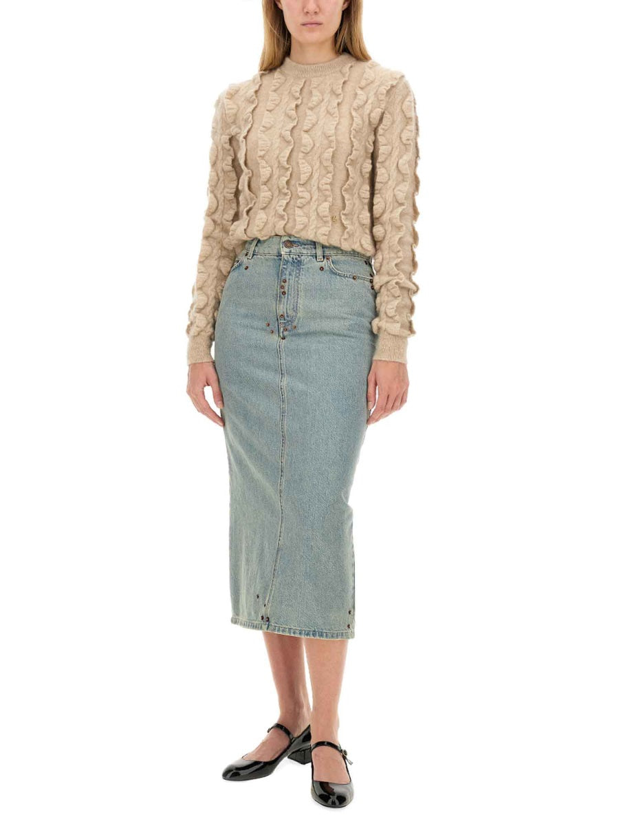 MOSCHINO Chic Denim Skirt - Size 40 US