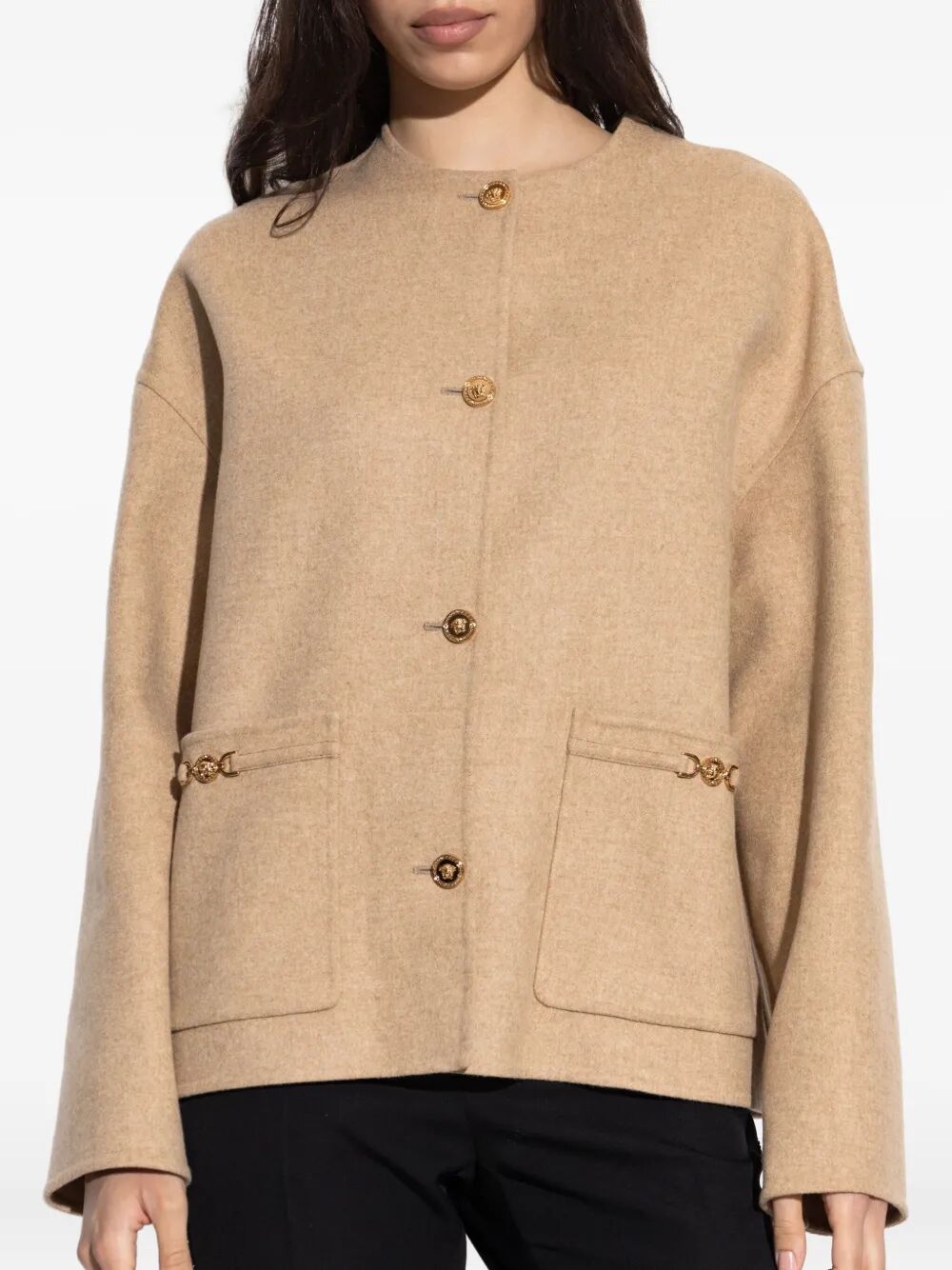 VERSACE Medusa-Embellished Wool Jacket