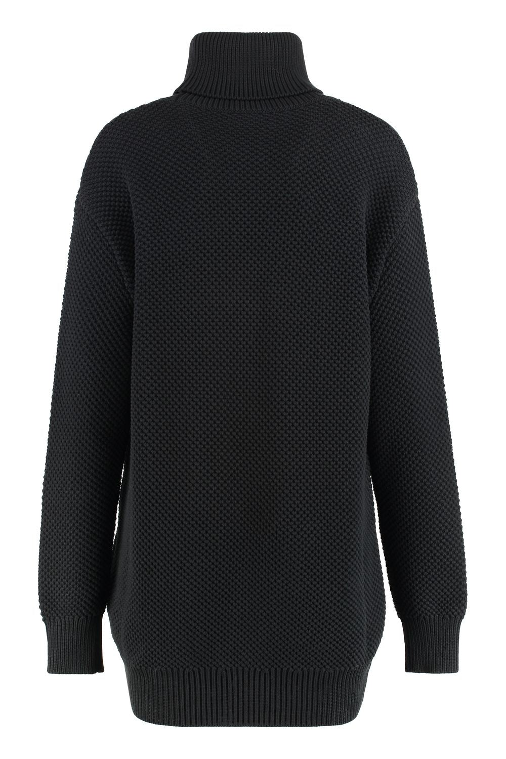 VERSACE Cotton Blend Turtleneck Sweater