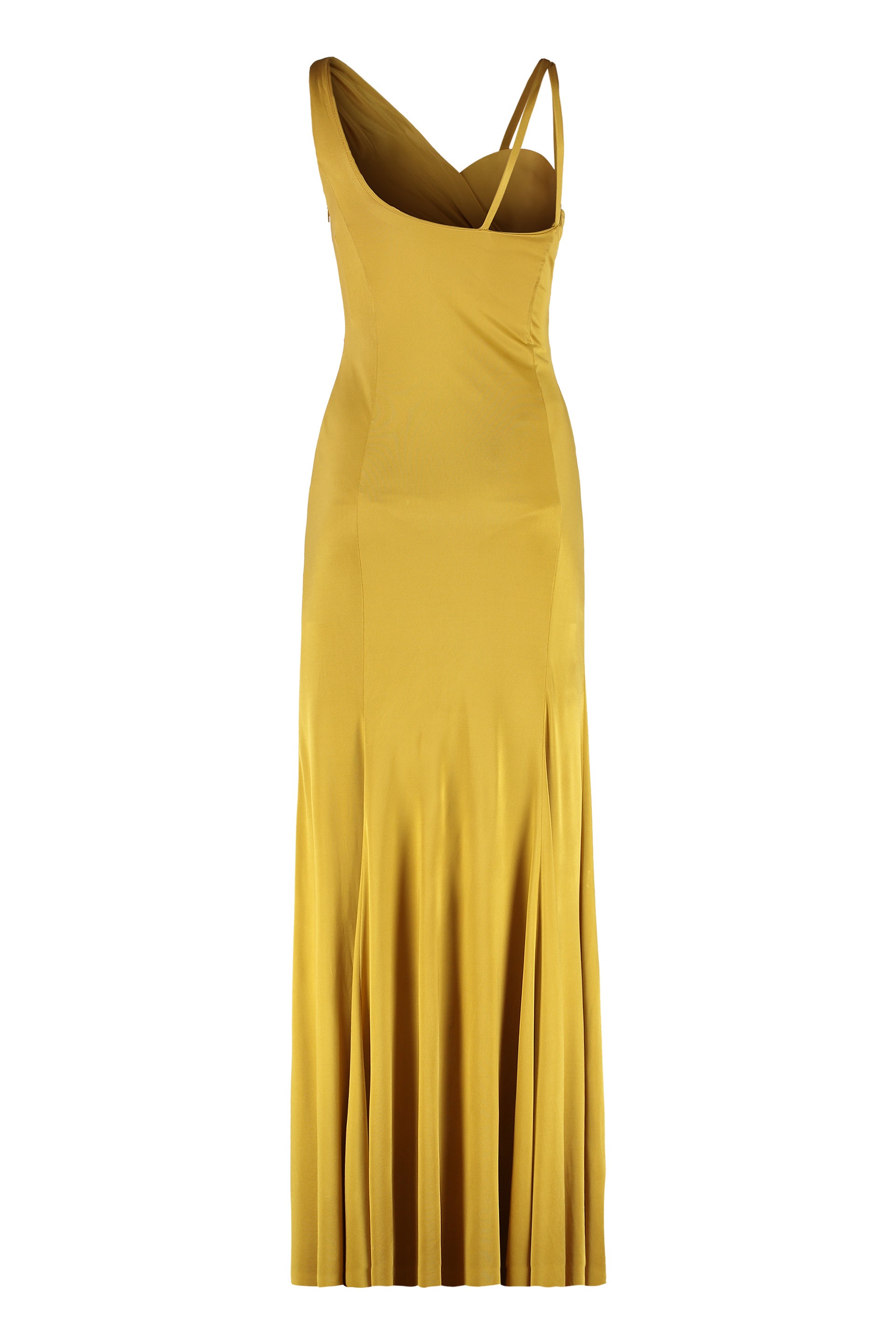 VERSACE Elegant Viscose Dress with Decorative Buckles - Women’s Fashion