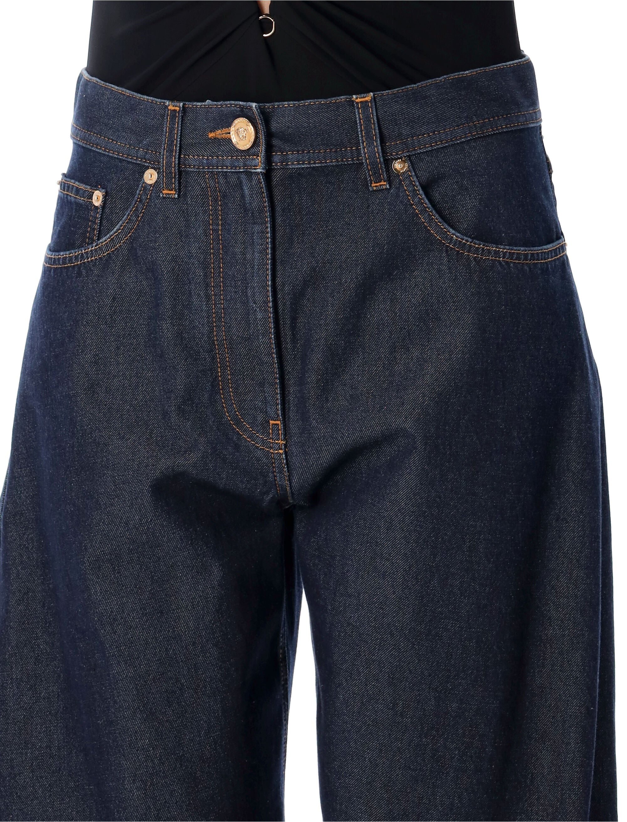 VERSACE Twisted Baggy Jeans - Women's Size 27