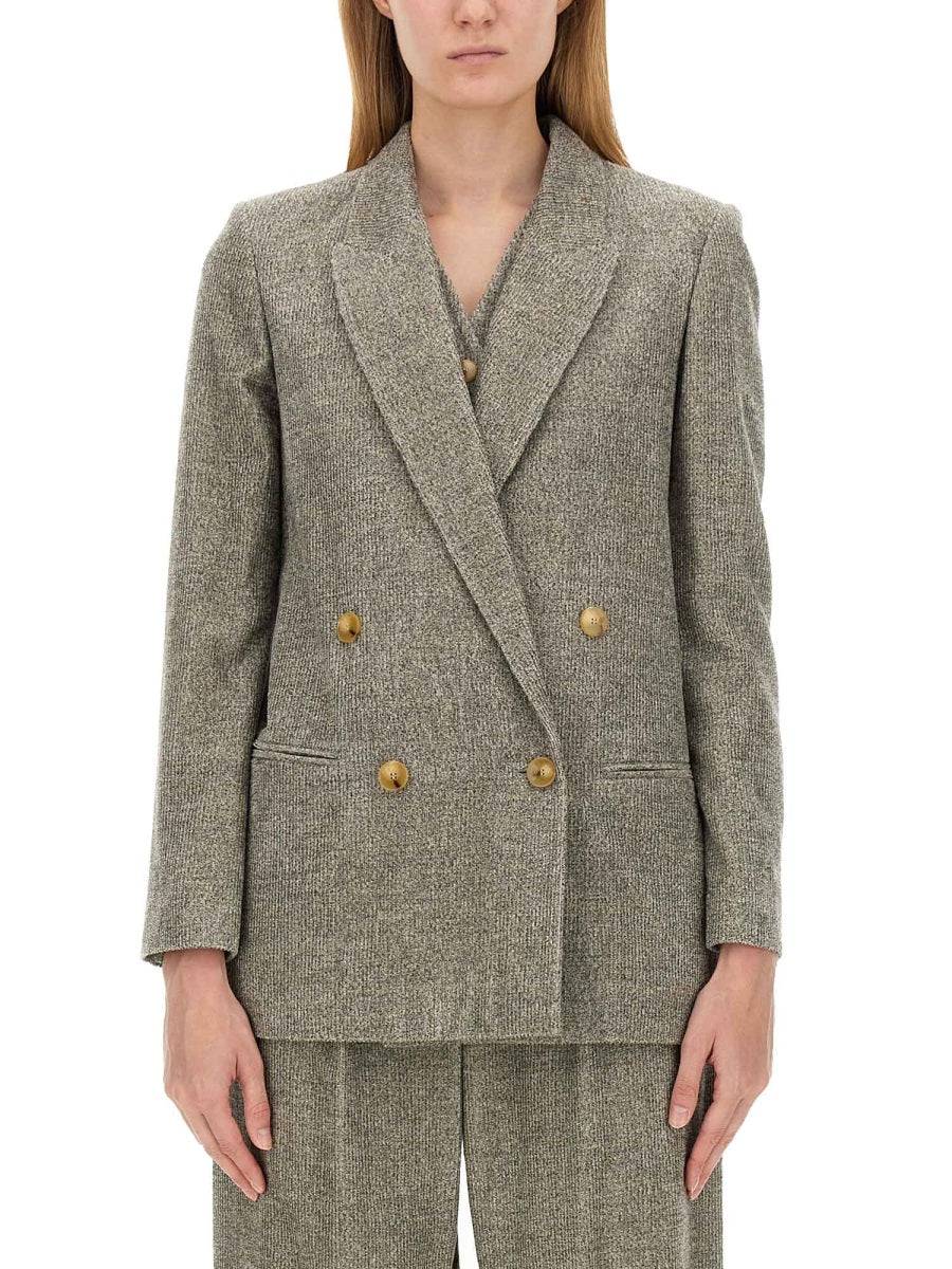 ALYSI Double-Breasted Jacket - Regular Fit Size 40