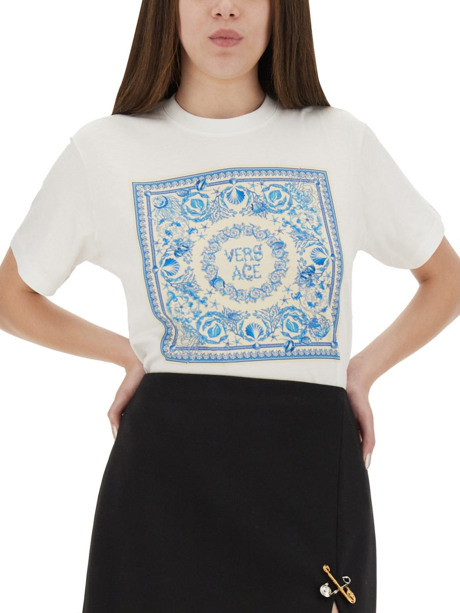 VERSACE Multicolour Cotton T-Shirt for Women