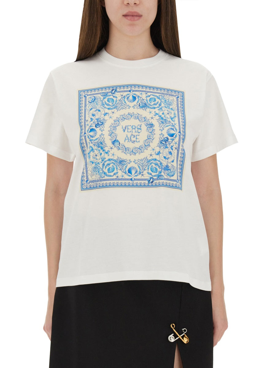 VERSACE Multicolour Cotton T-Shirt for Women