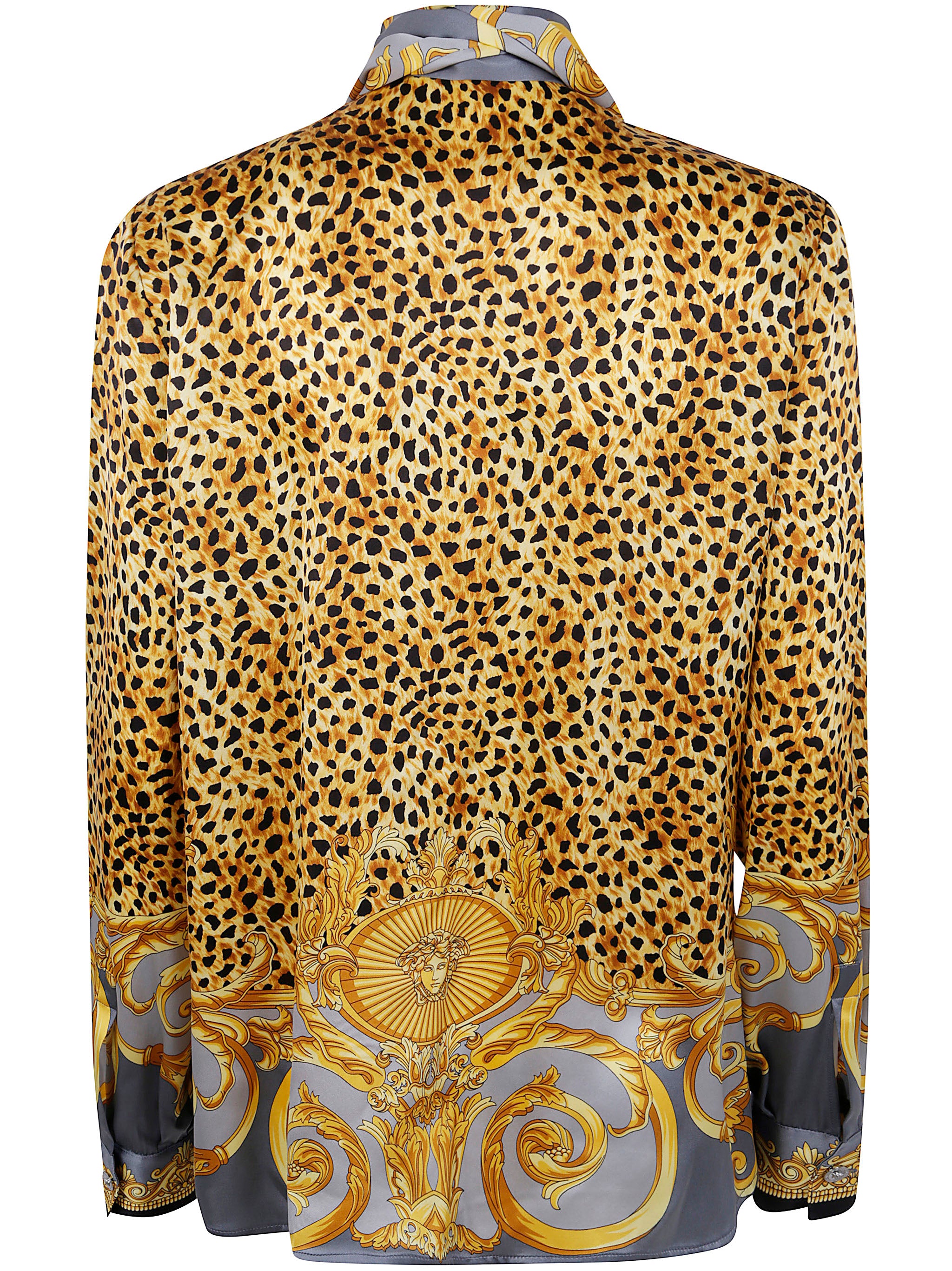 VERSACE Printed Silk Shirt for Women - FW25 Collection