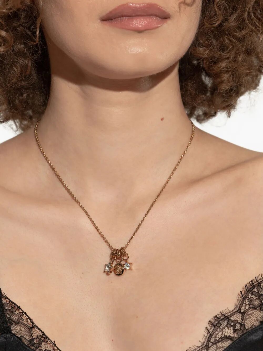 VERSACE Metallic Strass Necklace for Women