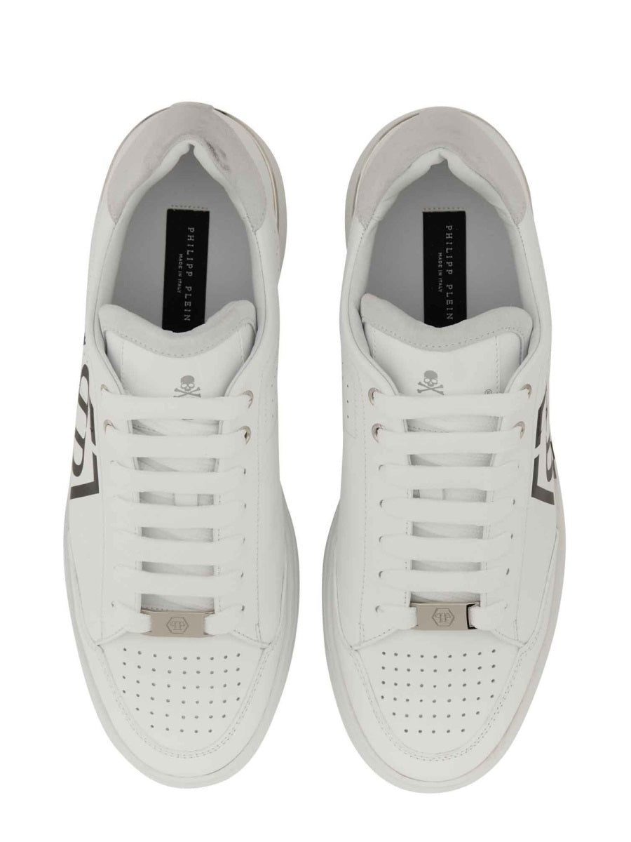 PHILIPP PLEIN Logo Leather Sneakers for Men