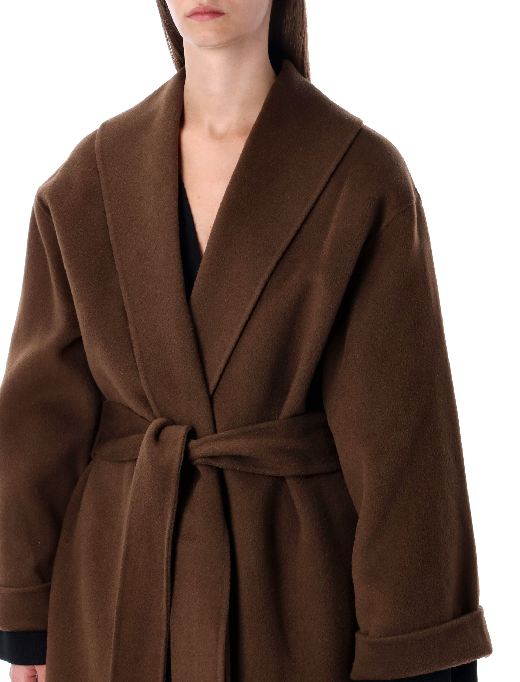 BY MALENE BIRGER Long Relaxed Fit Wool Trench Jacket