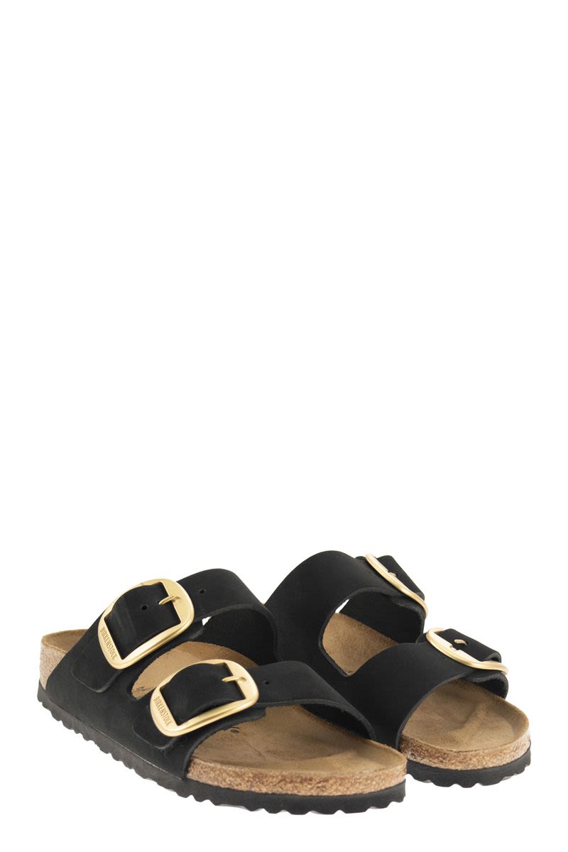 BIRKENSTOCK Arizona Leather Slipper with Large Buckle