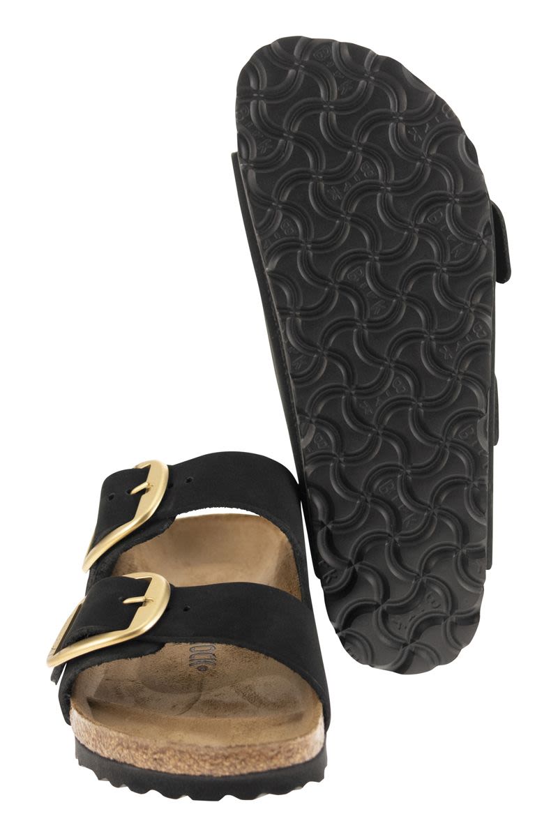 BIRKENSTOCK Arizona Leather Slipper with Large Buckle