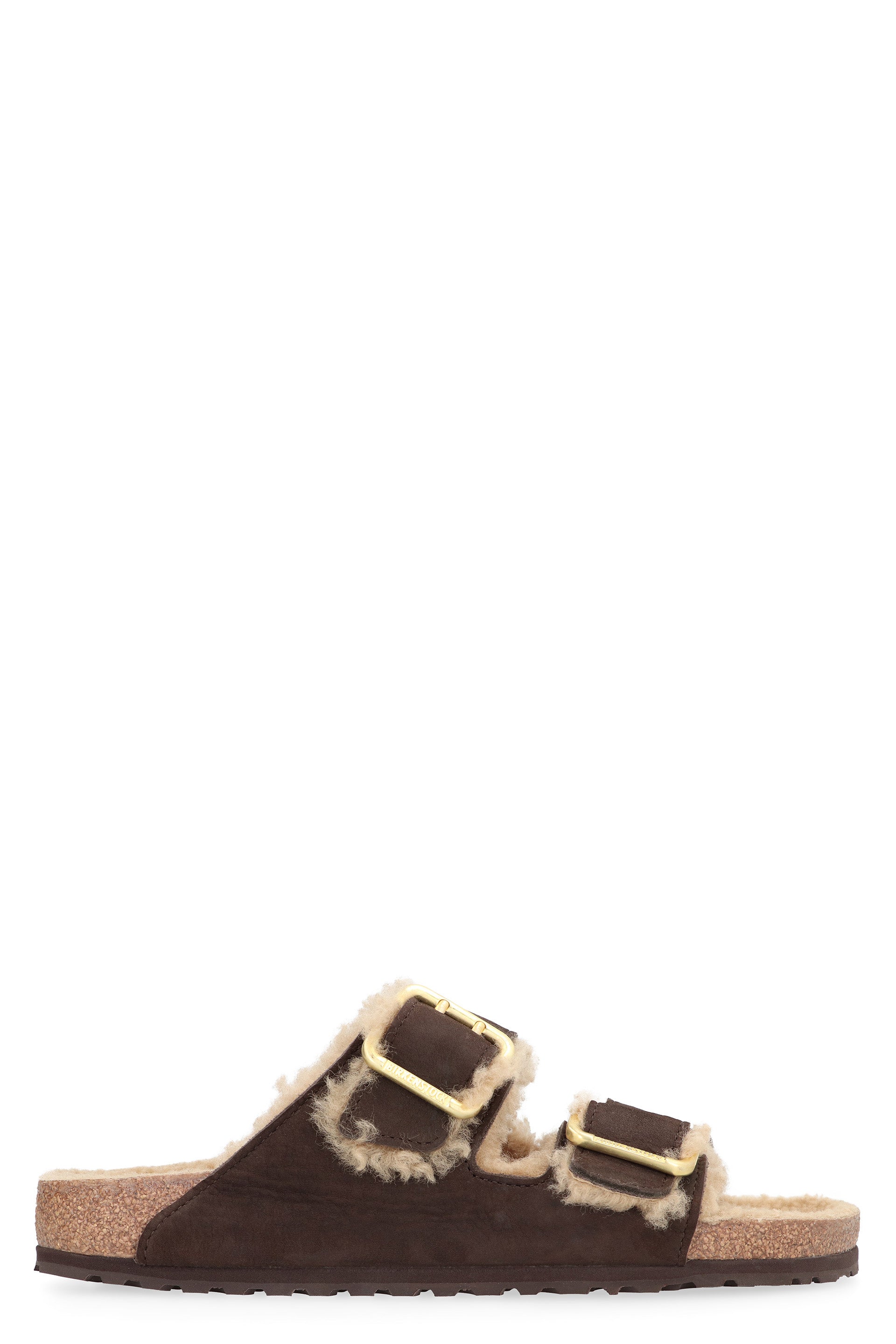 BIRKENSTOCK Shearling Lined Adjustable Slide Sandals