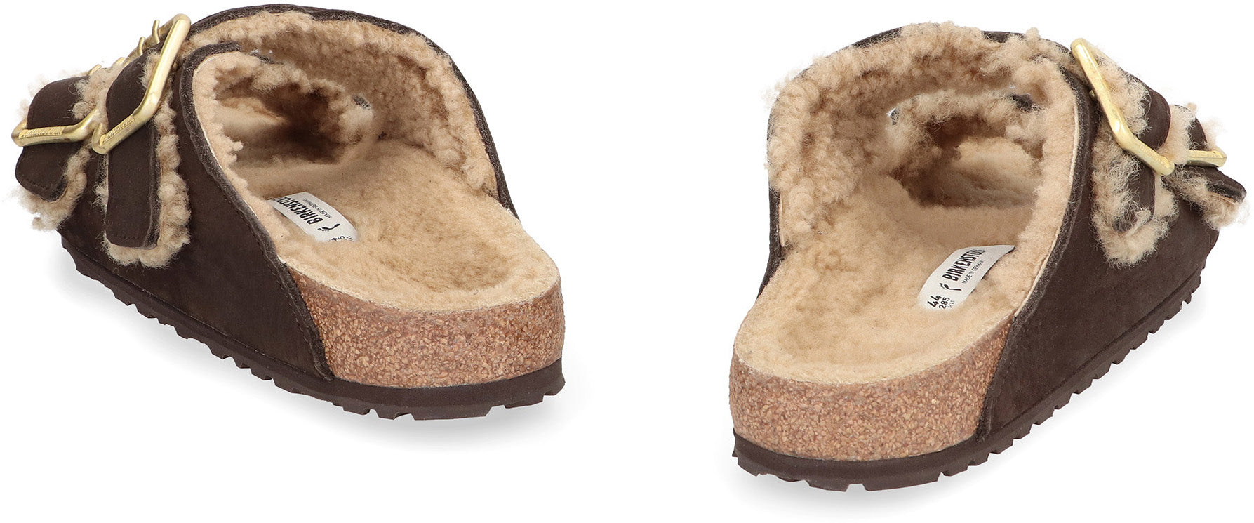 BIRKENSTOCK Shearling Lined Adjustable Slide Sandals