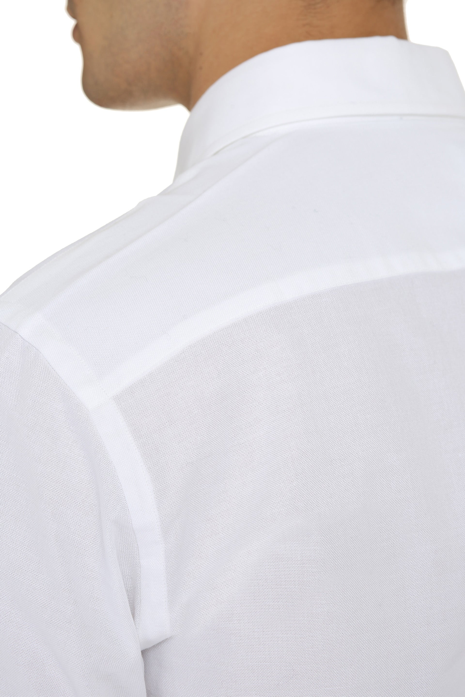 THE (ALPHABET) Men's Oxford Cotton Shirt - Rounded Hem