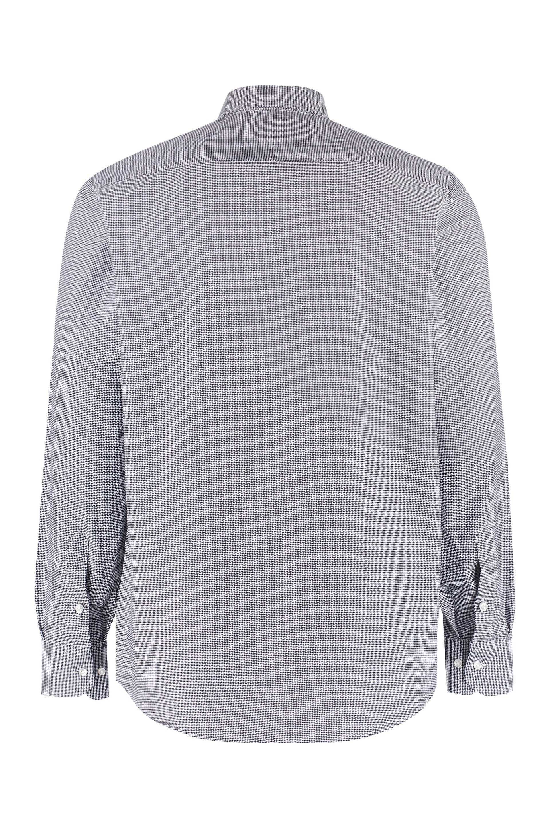 THE (ALPHABET) The Mini Gingham Print Cotton Shirt