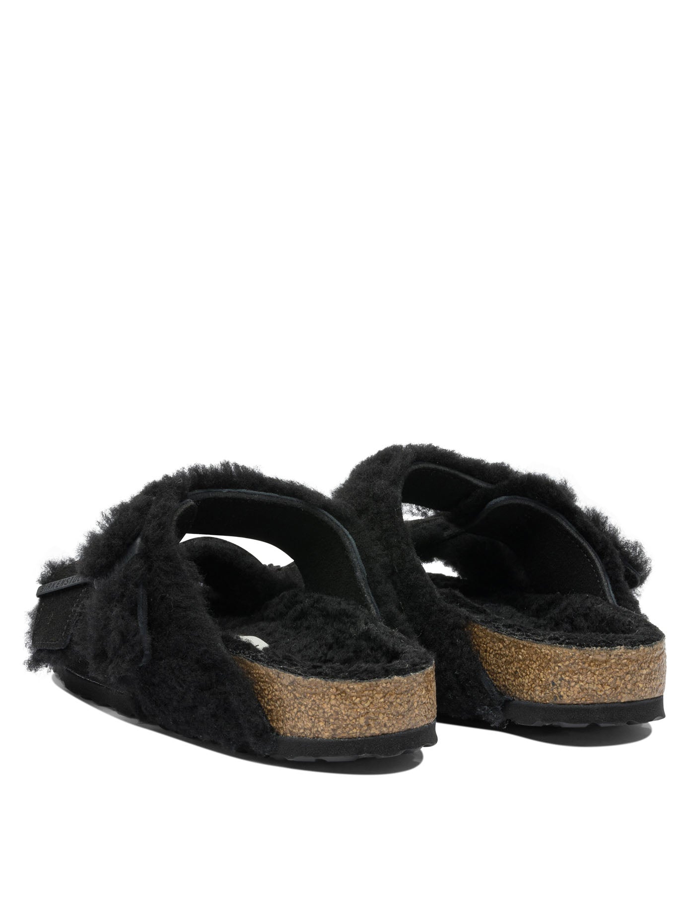 BIRKENSTOCK Arizona Split Shearl Teddy Suede Leather Slippers