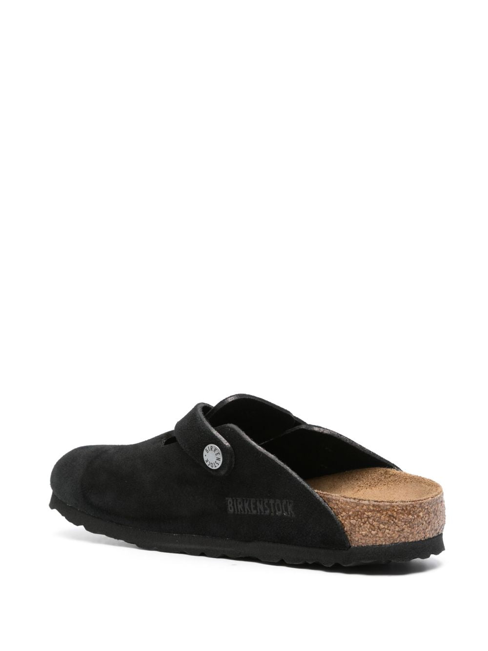 BIRKENSTOCK Suede Leather Slippers with Decorative Buckle - Women