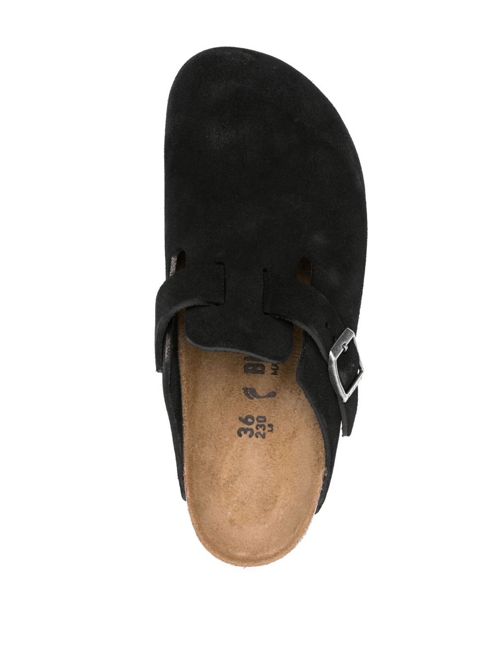 BIRKENSTOCK Suede Leather Slippers with Decorative Buckle - Women