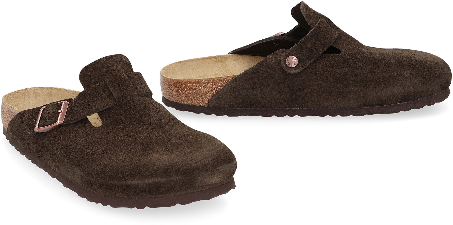 BIRKENSTOCK Classic Suede Boston Sabot for Men