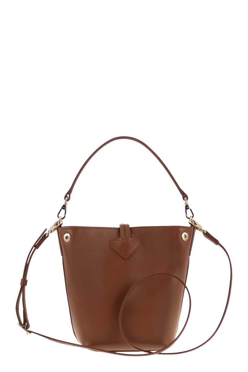 LONGCHAMP Mini Bucket Handbag - Luxurious Leather Design