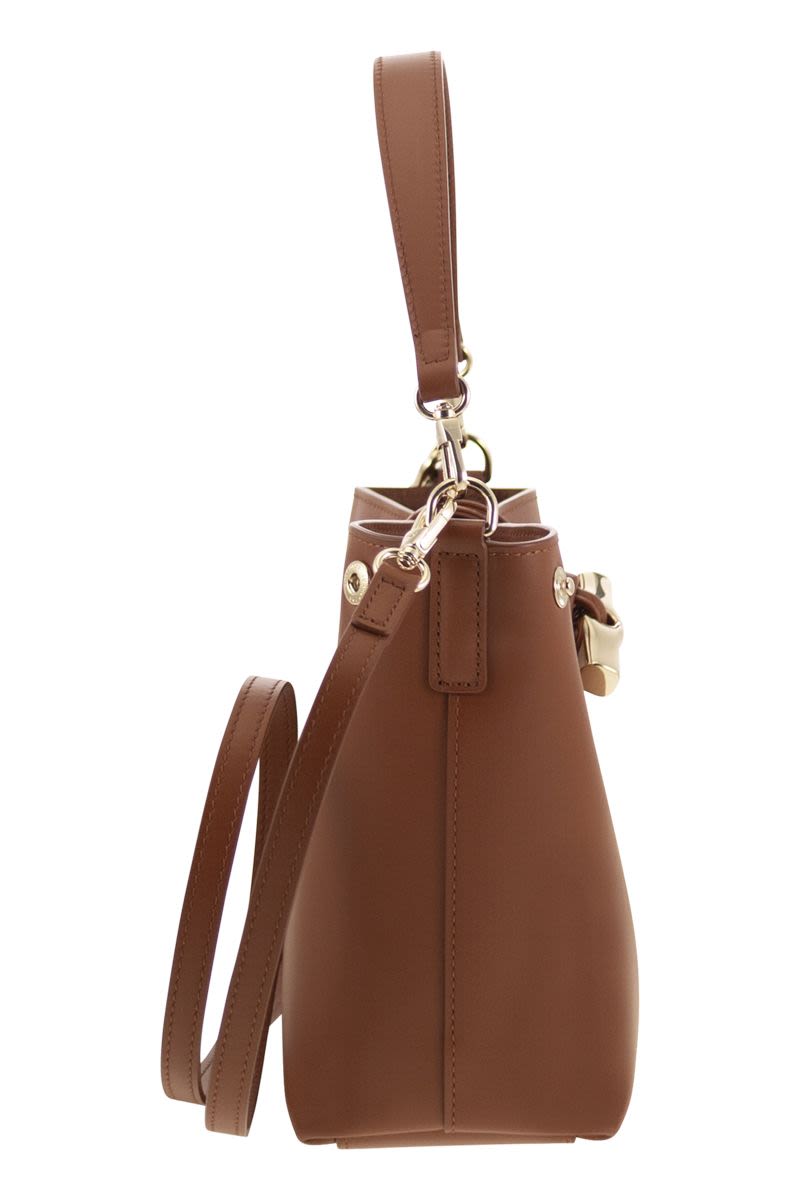 LONGCHAMP Mini Bucket Handbag - Luxurious Leather Design
