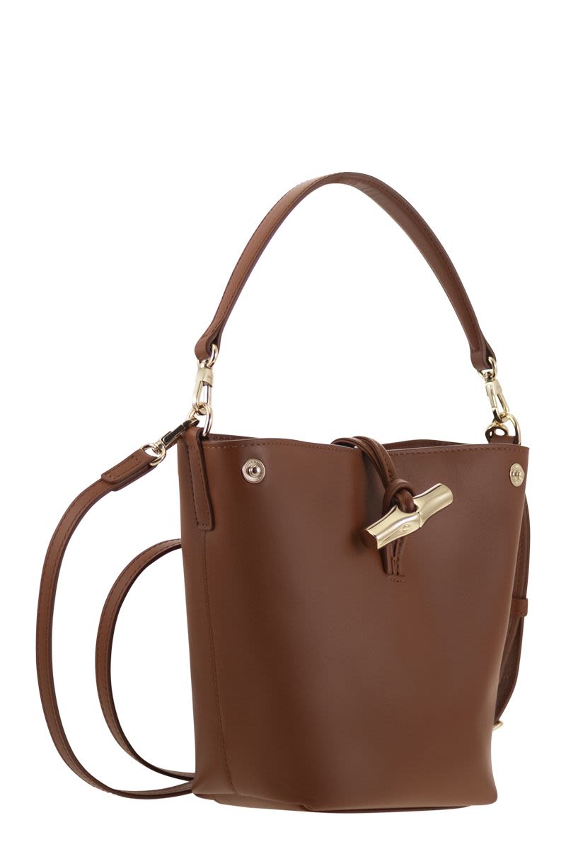 LONGCHAMP Mini Bucket Handbag - Luxurious Leather Design
