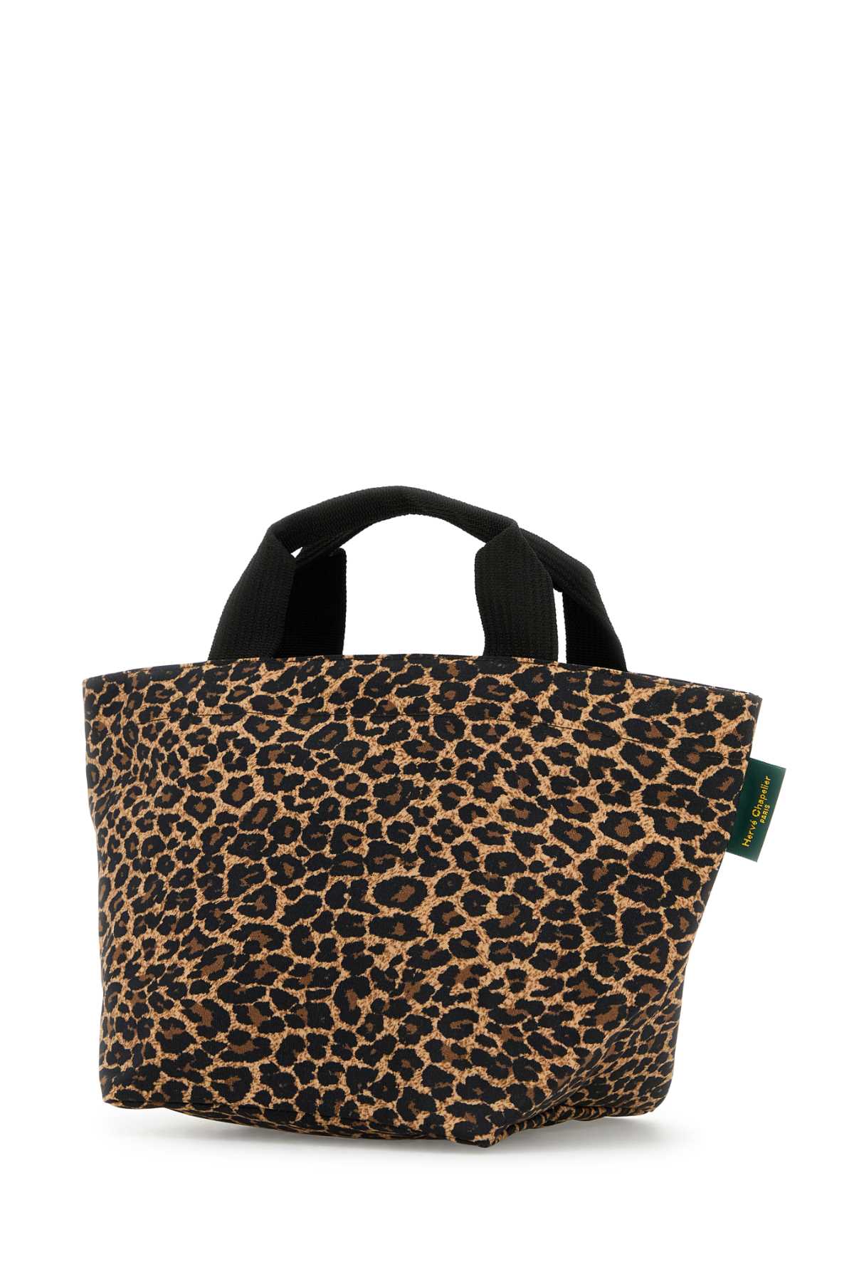 HERVÉ CHAPELIER Medium Animal Print Canvas Shopping Tote Handbag