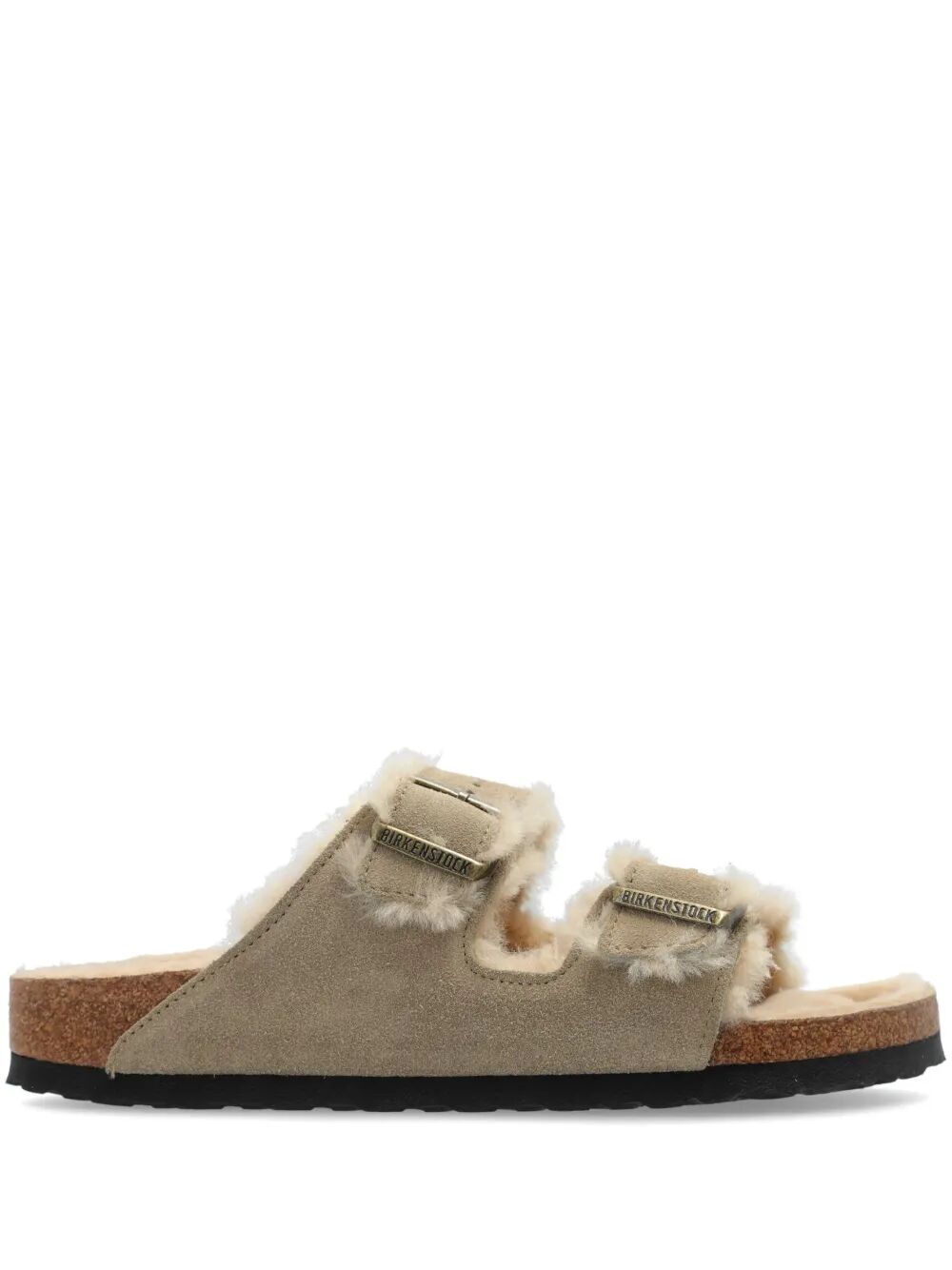 BIRKENSTOCK Cozy Shearling and Suede Sandals for Women