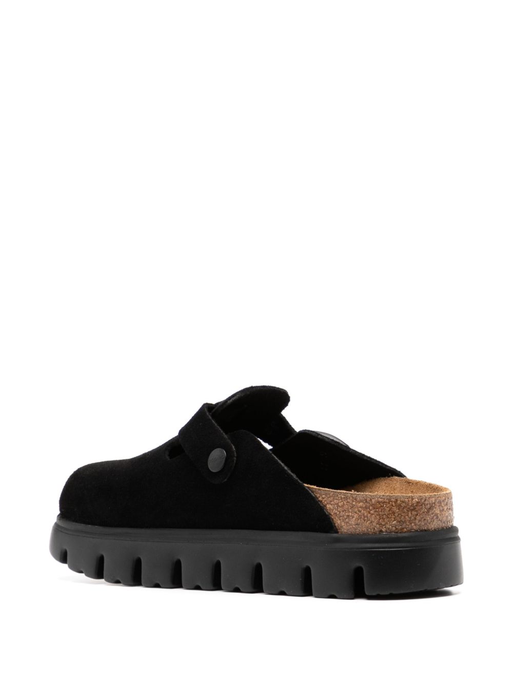 BIRKENSTOCK Chunky Suede Leather Slippers