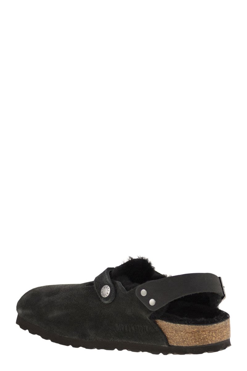 BIRKENSTOCK Luxurious Leather and Fur Slippers for Women