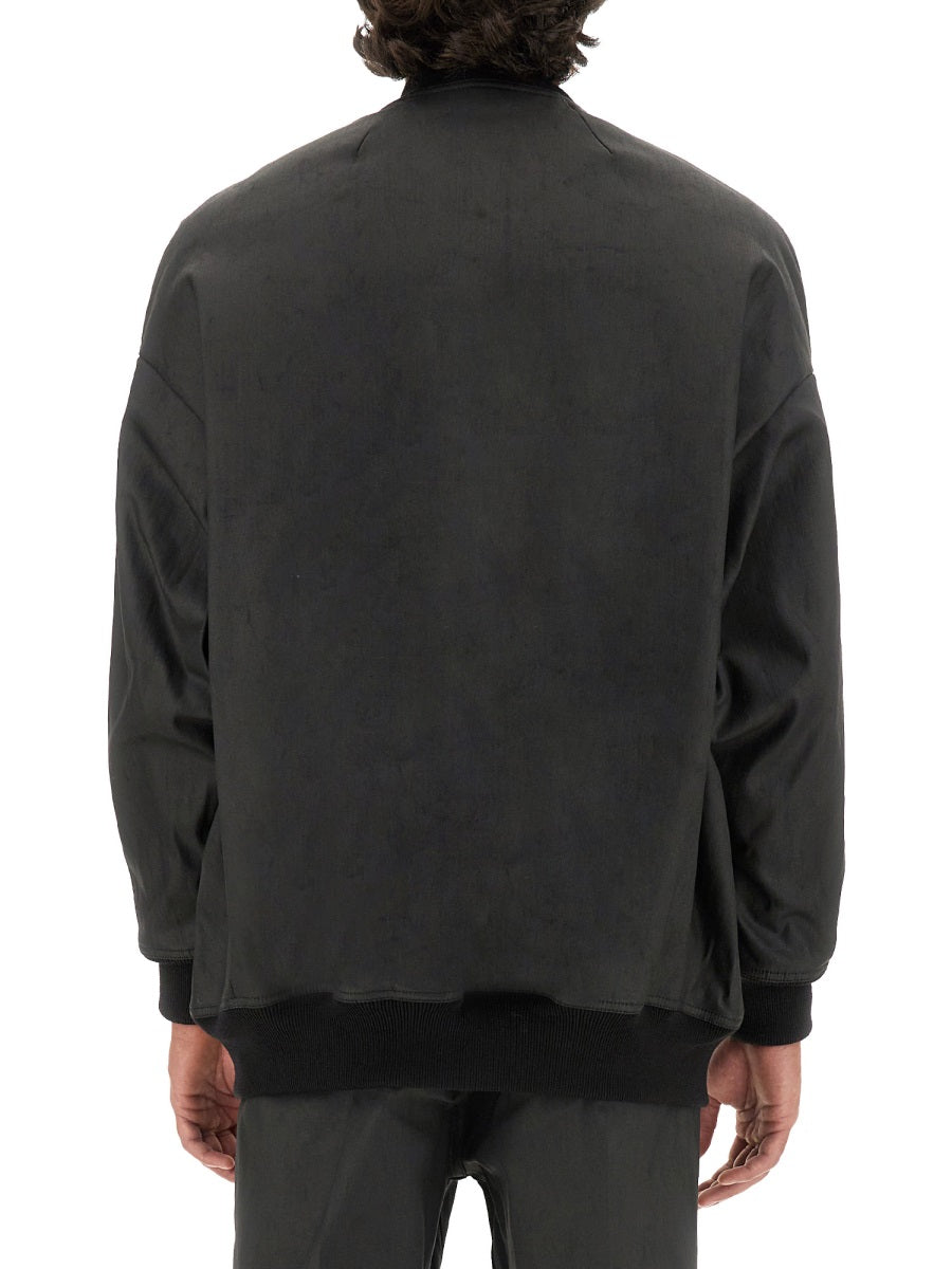 RICK OWENS Regular Fit Bomber Jacket with Zip - Size 50