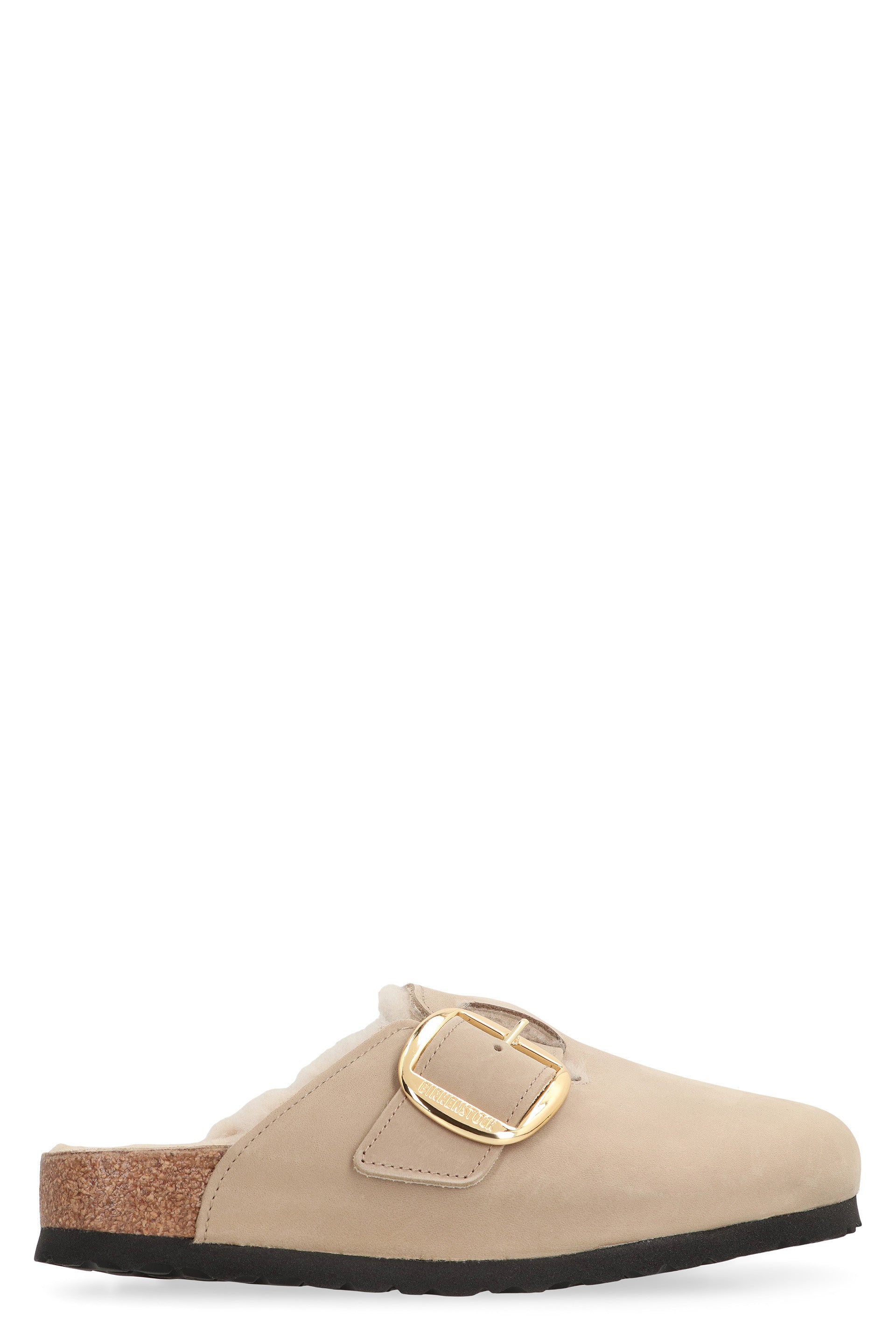 BIRKENSTOCK Women’s Big Buckle Nubuck Leather Sandals