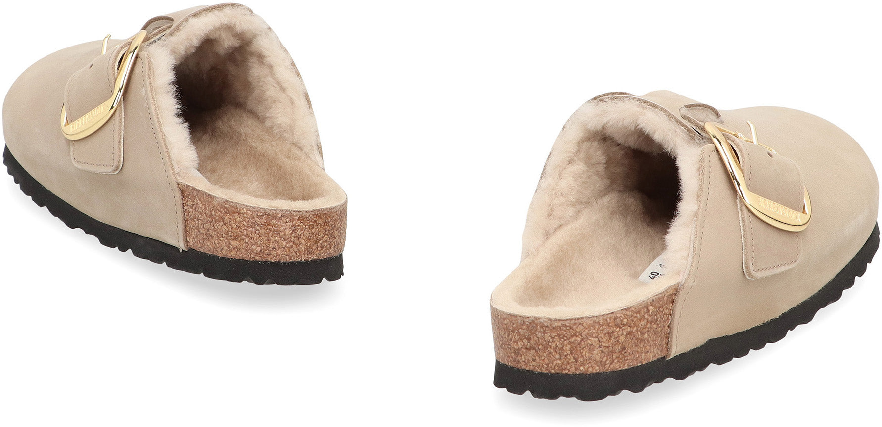 BIRKENSTOCK Women’s Big Buckle Nubuck Leather Sandals