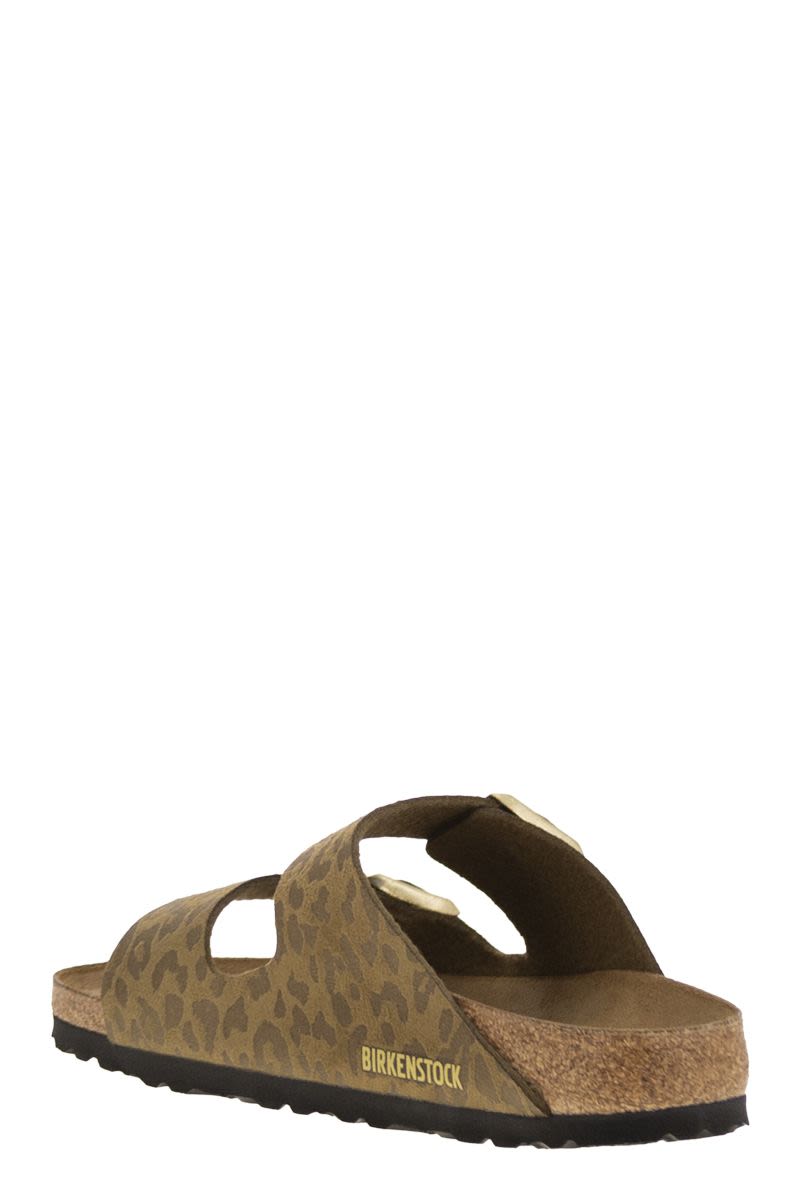 BIRKENSTOCK Classic Leopard Print Double Buckle Sandal
